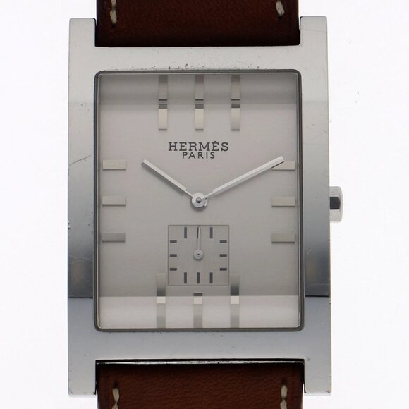 HERMES Watches TA1.810.283/VBA Stainless Steel/leather Quartz